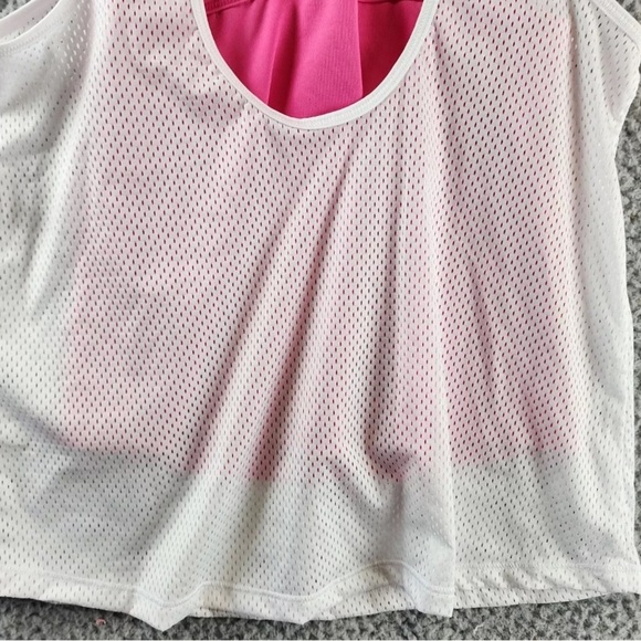 Ideology Mesh 2-in-1 Sleeveless Tank Top Big Girls Bright White Pullover | NEW💗 - Picture 7 of 8